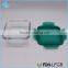 * Colored Lid High Quality Glass Square Fresh Keeping Box Storage Box