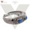 Gemstone Ring Design Blue Sapphire Women Ring Wholesale 925 Silver Ring White Gemstone Handmade silver Ring Jewelry