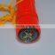 Flint Rock Fire Starter Compass Scraper Bottle Opener Dividing Ruler Map Rangefinder