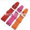 17|19mm waterproof high quality rubber watch strap with stainless steelbuckle