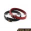 >>New arrival classic plain leather Bracelet,button leather bracelet//