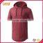 Custom hip hop hoodies t-shirt mens long & tall short sleeve hooded t-shirts