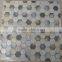 natural hexagonal chinese river shell mosaic mix with black lip sea shell mosaic tile,bathroom tile