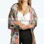 Woven print kimono style jackets