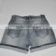 Black roll off hem fashion new short jeans and good quality jeans short cheap