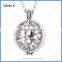 Newest Fashion Jewelry Women's Openable Rhinestones Pave Metal Cage Chime Box Sound Ball Pendant Pregnancy Necklaces HBAC-M047