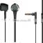 flat cable earphone /earbuds with mic for mobie phone accessory