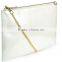 waterproof essentials organised pu clutch bag /shoulder-bag with metallic handle