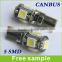 Error Free T10 W5W 194 5050SMD canbus led car light t10