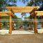 recycled backyard outside hollow composite wood decking wpc decking wooden gazebo