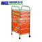 Easy DIY 5 Plastic Drawer Storage Cart On Wheels storage cart with wheels Plastic Storage cart Drawer On Wheels