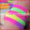 factory direct sale colorful silicone hollow bead bracelet