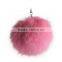 china factory Rabbit Fur Ball Keychain with high quality