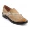 Alibaba shoes manufacturer hot sale latest ladies design cheap brown high quality genuine leather casual shoes for women