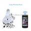 Portable wireless blurtooth LED light muisc blub stereo with ajustable brightness