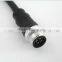 water-repellent metallic nut threaded coupling 4 pin cable connector