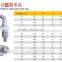 factory high quality malleable wire rope clips jx type