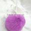 High quality rabbit fur keychain plush keyholder
