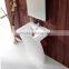 Customized half pedestal wash basin / solid surface artificial stone freestanding basin