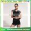 New fashion women's 100% polyester quick dry tight-fitting running sport t shirt