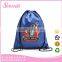 Promotional cute polyester drawstring bag for student