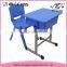 Kids height adjustable design plastic student table chair set