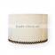 high quality crystal wood resin desk lamp shade tan linen white lining barrel lamp shade replaceable