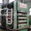 full auotmatic wooden molded door hot press machine/soft line