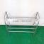 Grey Powder Coated 4 Tiers Shoe Rack With Grey Plastic Parts In Shenzhen Manufacturer