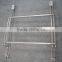 Large ribbon wire over the door towel rack in echrome finish