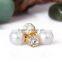 indian 18kgp glod plated pearl earrings jewelry