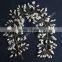6MM Bead Handmade Floral Headpiece Vine & Wedding Bridal Headband Tiara With Floral Wrist Band for Hair Ornaments