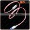 new 2016 USB 2.0 gold-plated micro charging cable 5 pin flowing LED light usb cable