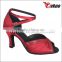 hand made shoes with colored satin upper for ballroom/party dancing shoes with high-heel for adult women