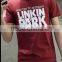 Men's cotton round collar printing T-shirt