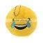 New emoji keychain PP cotton soft plush custom keychain yellow cushion emoji pendant emoji keychain