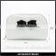 Black and white cosmetic bag, shiny cosmetic holder with large capacity