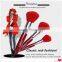 21pcs wood handle red Kolinsky sable hair quality makeup brush set with makeup brush case kits