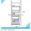 White Folding Wooden Flower Pot Shelf With 3 Floors