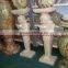 CUSTOM DESIGN VERONA BEIGE MARBLE PEDESTALS