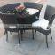 4 seaters round design dining table and chair SOF1039