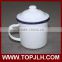 Blank coated customed logo printing enamel coffee mugs