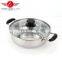 High quality 3pcs stainless steel pots set with glass cover