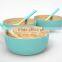Lacquer bamboo salad bowls, spun bamboo trays