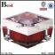 15 30 50g square acrylic crystal cosmetic jar luxury red crystal cosmetic jar for face cream