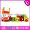 2017 New design toddlers loading blocks kids wooden toy trucks W04A336