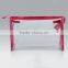 Clear PVC outdoor zipper makeup handbag /Promotion PVC ladies cosmetic pouch
