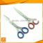 Whole stainless steel office scissors with soft rubber handle