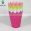 colour plastic garden flower pots plant pots