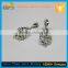 2017 women design custom OEM Bridal wedding crystal long chandelier earrings wholesale